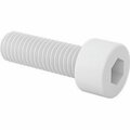 Bsc Preferred Polypropylene Plastic Socket Head Screw M8 x 1.25 mm Thread 25 mm Long Off-White, 10PK 99477A148